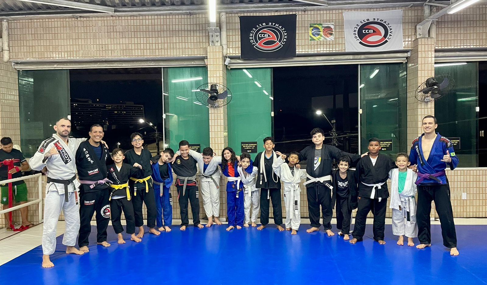 Imagem dos alunos do treino infantil